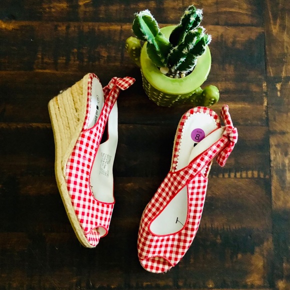 No Boundaries Shoes - 🌵Checkered Wedge Shoes🌵